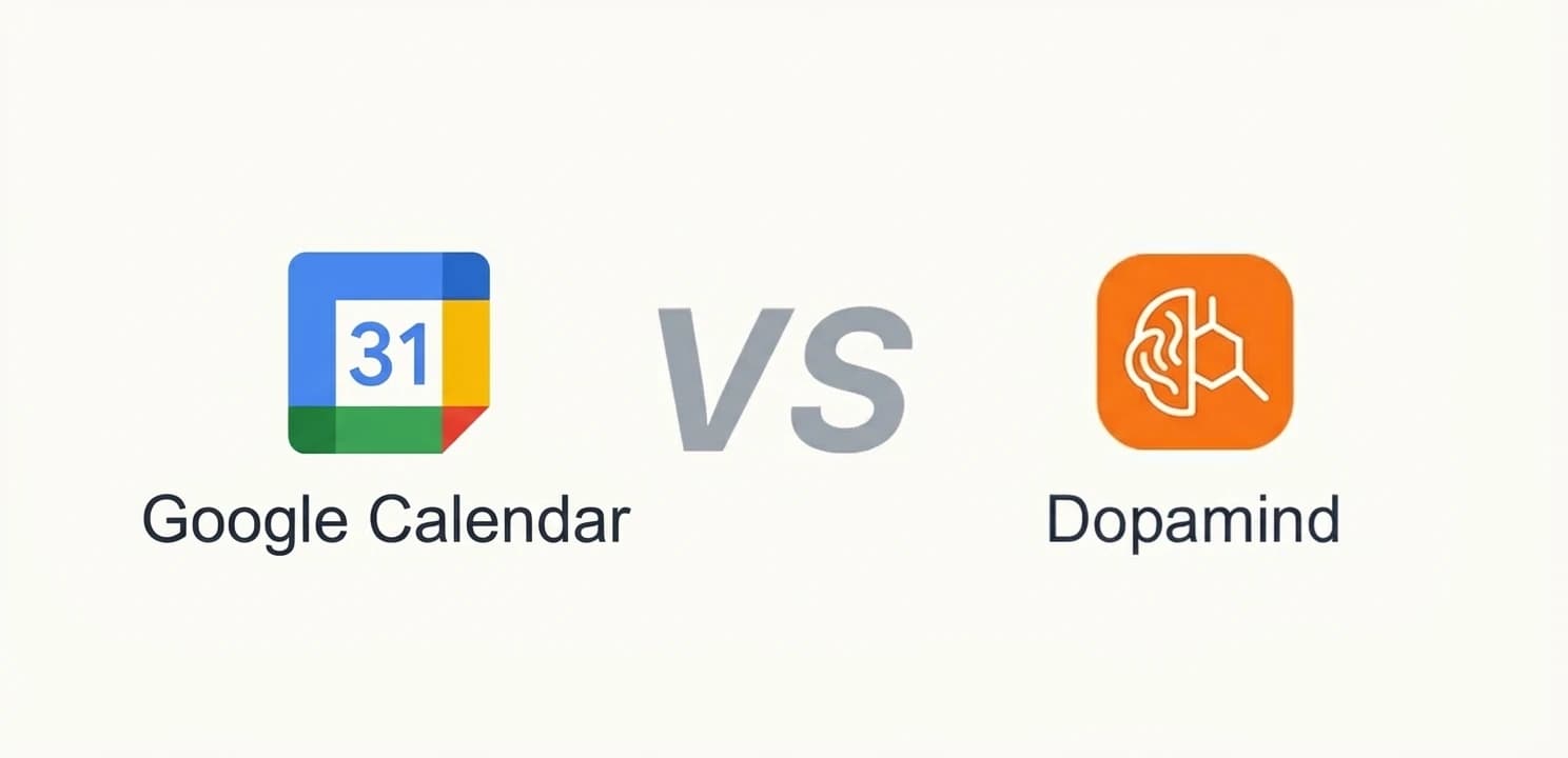 Google Calendar 还是 Dopamind?解决'排了计划却不做'的死循环